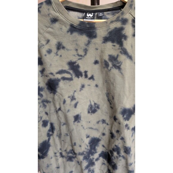 Westy Black and Olive Tie Dye Long Sleeve Sweatshirt M - Picture 4 of 5